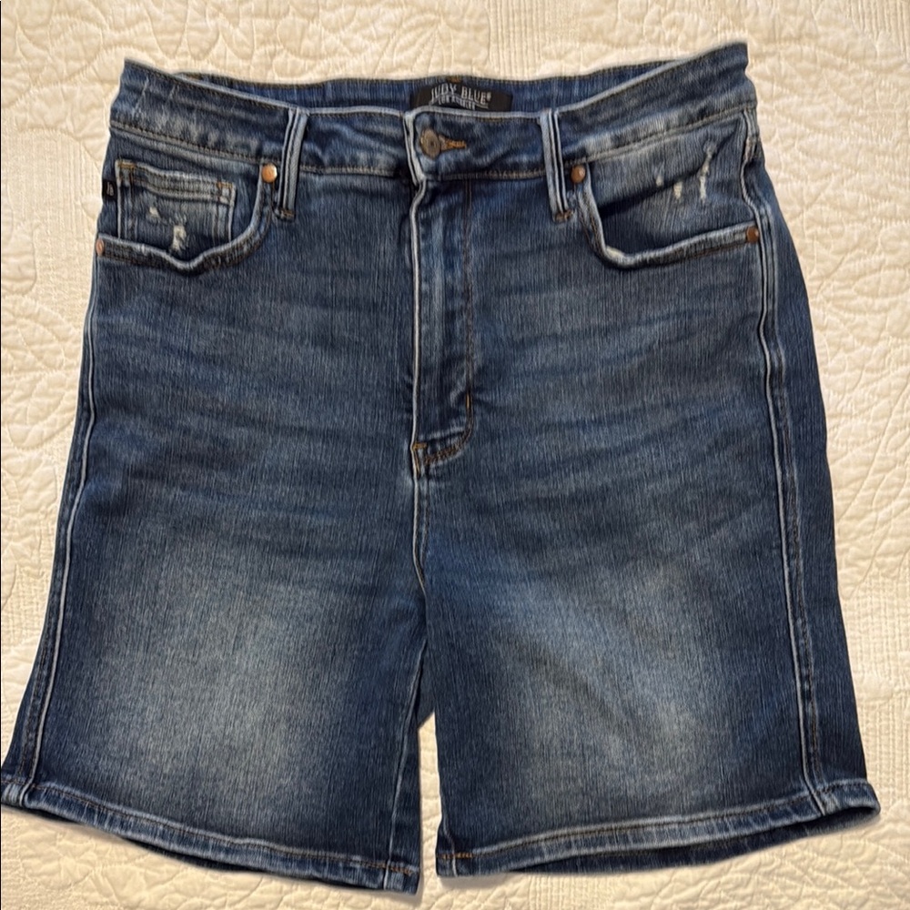 Judy Blue Dark Blue Denim Shorts
